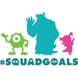 Monsters Svg, Characters SVG, Monsters For Cricut, Monsters Head Svg, Squad Goals, Mike, Sulley, Monster Inspired Cutting Files in Svg