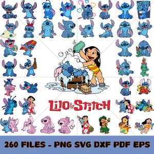 Lilo und Stitch SVG, Lilo und Stitch Png, Lilo und Stitch Clipart Bundle, Lilo und Stitch Dateien überlagerte Dateien, Lilo und Stitch Vektordatei