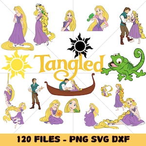 Rapunzel SVG Bundle, Tangled Svg, Rapunzel Svg Files for Cricut and Silhouette, Rapunzel Clipart, Rapunzel Png Svg Instant Digital Download