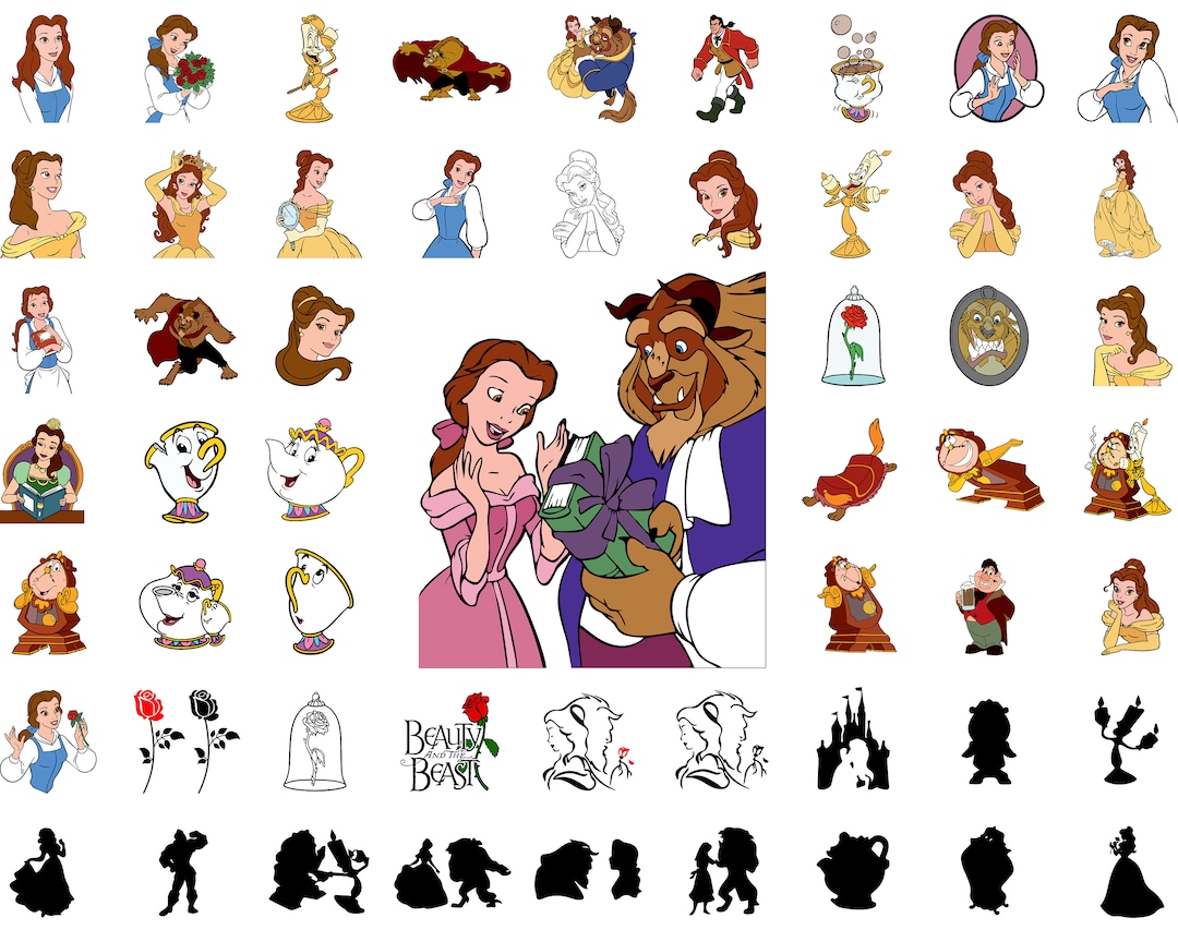 Beauty and the Beast SVG, Belle Svg, Beast Svg, Princess Svg, Beauty ...