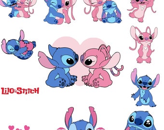 Lilo and Stitch Svg, Lilo and Stitch Png, Lilo and Stitch Clipart Bundle, Lilo and Stitch Layered Files, Lilo and Stitch Vector File