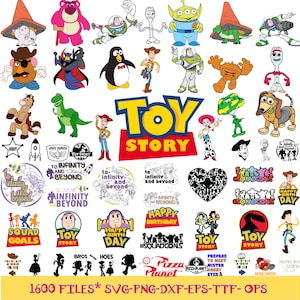 Toy Story SVG Bundle, Woody Svg Files for Cricut, Toy Story Png, Buzz Lightyear Svg for Shirts, Sheriff Woody, Clipart Layered files Cricut