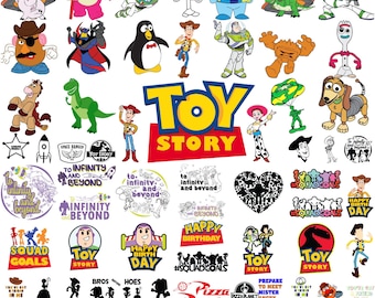 Toy Story SVG Bundle, Woody Svg Files for Cricut, Toy Story Png, Buzz Lightyear Svg for Shirts, Sheriff Woody, Clipart Layered files Cricut