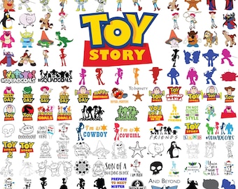 Toy Story SVG Bundle, Woody Svg Files for Cricut, Toy Story Png, Buzz Lightyear Svg for Shirts, Sheriff Woody, Clipart Layered files Cricut