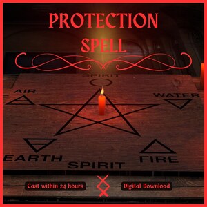 Protection spell against negative influences and harmful energies to create powerful shield around you