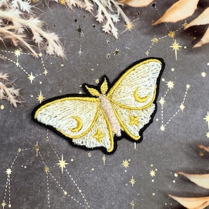 Celestial Moth | Iron-on Embroidery