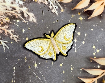 天の蛾｜アイロン刺繍