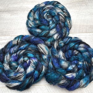 100 g de fibres de filage de luxe en soie d&#39;alpaga