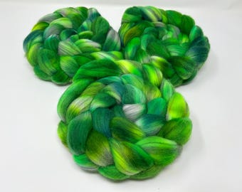 100g Merino humbug fibre combed tops hand dyed UK
