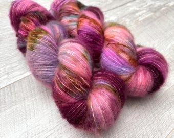 100g Hand dyed Fluff 4ply fingering soft yarn