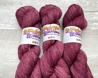 100g sock yarn 4 ply hand dyed superwash merino fingering