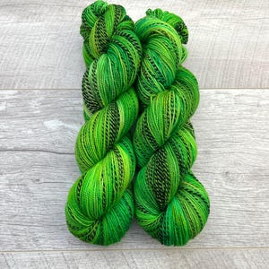 100g zebra sock yarn hand dyed superwash merino fingering 4 ply