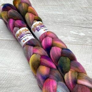 100g Merino humbug fibre combed tops hand dyed UK