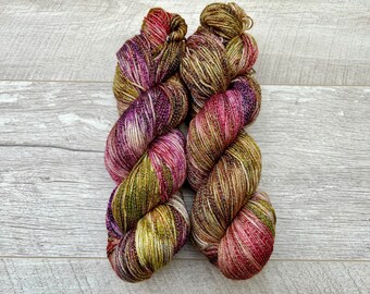 100g sparkle sock yarn 4 ply hand dyed superwash merino fingering