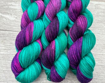 50g Hand dyed sock yarn 4ply fingering superwash merino nylon UK