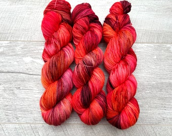 100g Hand dyed sock yarn 4ply fingering superwash merino nylon UK