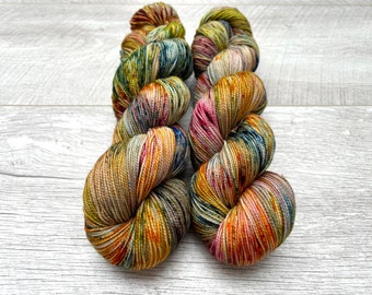 100g Hand dyed sock yarn 4ply fingering superwash merino nylon UK