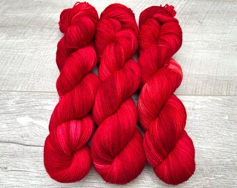 Hilo para calcetines de 100 g, 4 capas, teñido a mano, superlavado, merino fingering