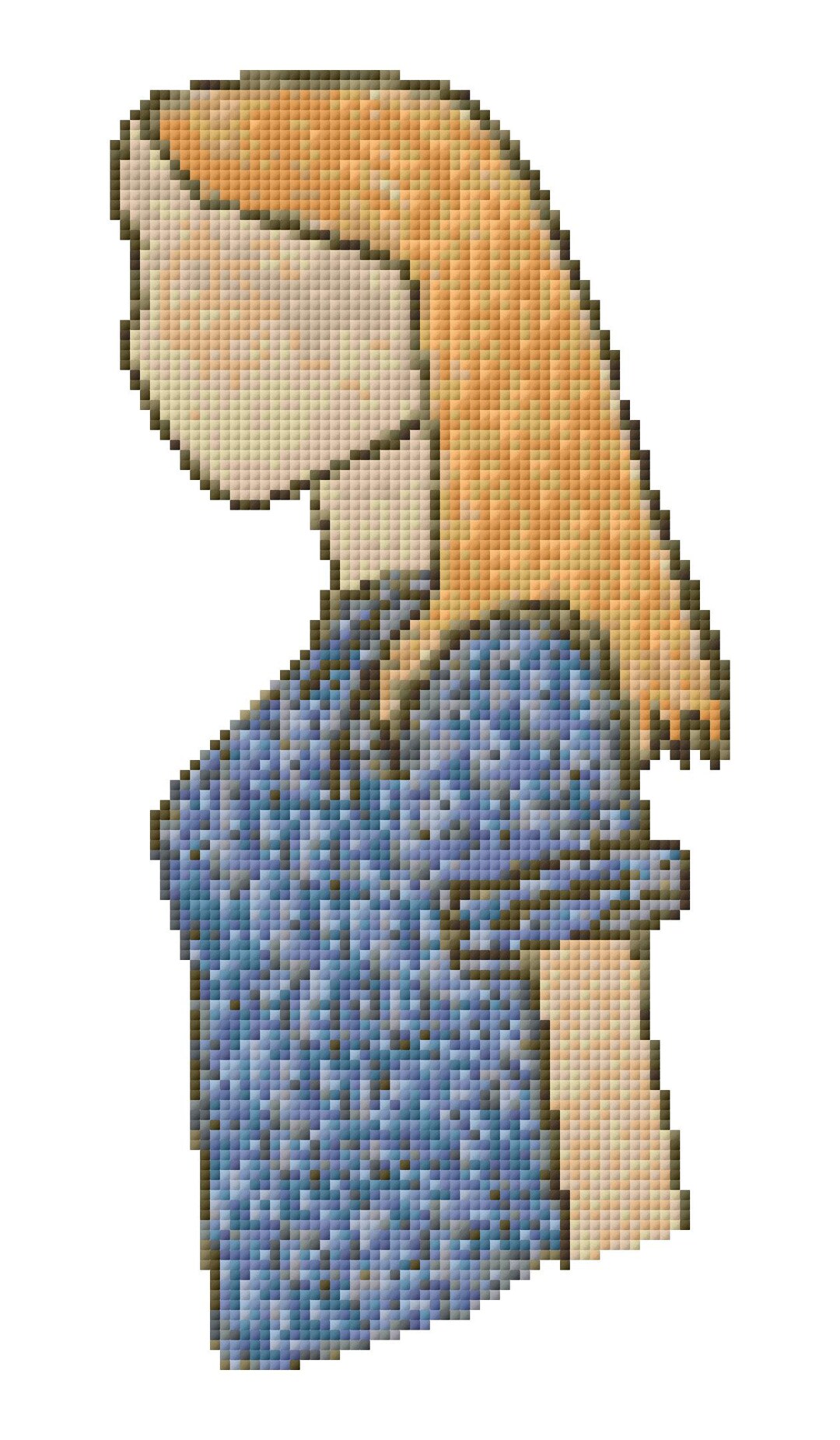 Between Movements - Cross Stitch Pattern – Modern Woman Portrait ...