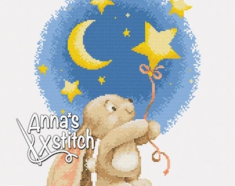 ウサギと星 - モダンな保育室の装飾に最適な、愛らしいベビーアイテム