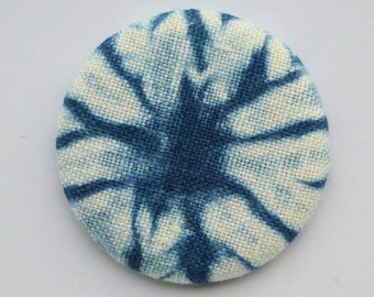 Indigo Shibori Pocket Mirror