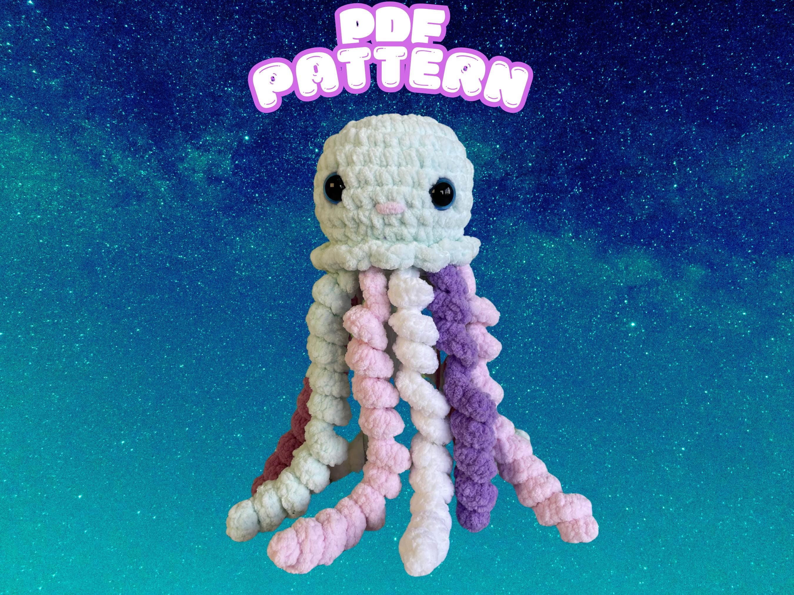 Modèle au crochet de méduses, motif au crochet de pieuvre, amigurumi de pieuvre, modèle d'amigurumi de méduses anglais amigurumi pdf.