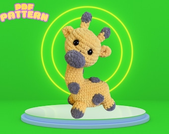 Modèle au crochet girafe, peluche amigurumi girafe, modèle au crochet girafe, modèle amigurumi anglais pdf.