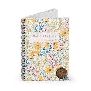 Floral Christian Journal : carnet de notes bibliques