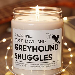 Greyhound Gifts, Funny Greyhound Candle, Greyhound Mom, Funny Greyhound Gift, Gift for Greyhound Owner, Greyhound Christmas, Greyhound Dad