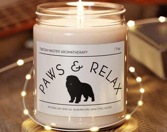Tibetan Mastiff Candle: Funny Dog Lover Gift
