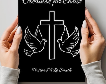 Regalo de ordenación: Cuaderno personalizado "Ordenado en Cristo"