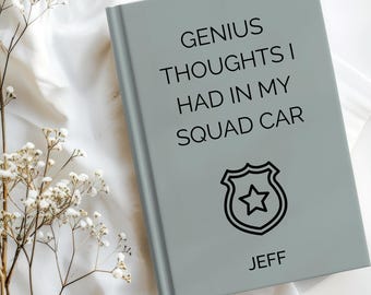 Personalized Police Notebook: Police academy graduation gifts; Police academy graduation candle; Police gifts Police officer graduation gift