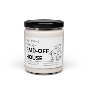 Mortgage Payoff Candle: Debt Free Celebration Gift image 4
