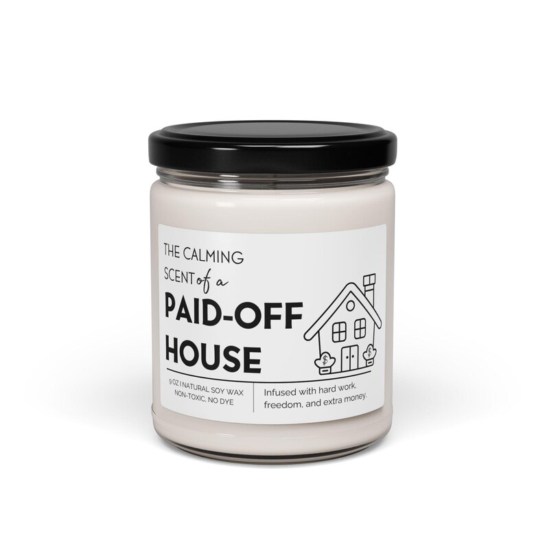 Mortgage Payoff Candle: Debt Free Celebration Gift image 4