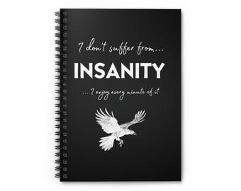 Edgar Allan Poe Gift for Book Lovers: Gothic Raven Notebook