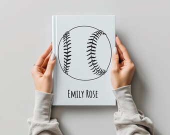 Softball Gift: Personalized Softball Notebook