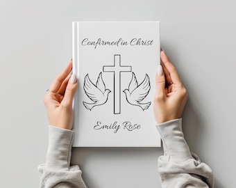 Konfirmationsgeschenk: Konfirmiert in Christus, personalisiertes Notizbuch