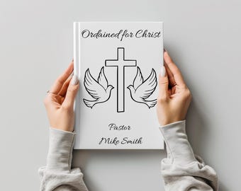 Ordination Gift: Personalized Ordained in Christ Notebook