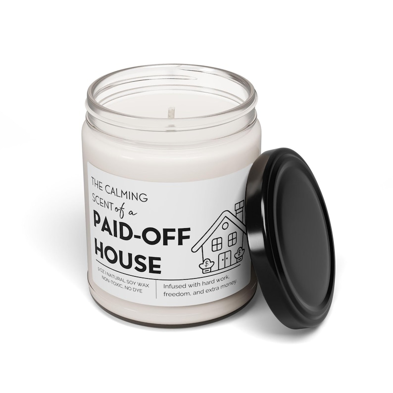 Mortgage Payoff Candle: Debt Free Celebration Gift image 5