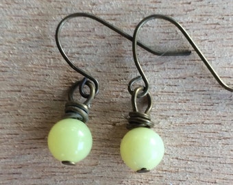 E520 Chartreuse Earrings