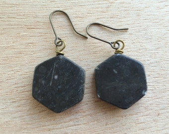 E082 Zebra Jasper Earrings