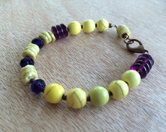 C007 LSU Tigers Bracelet