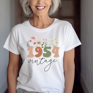 Vintage 1954 70th Birthday Vintage Shirt, 70th Birthday Gift For Women, 70th Birthday Gift For Men, 70tieth Birthday Friend Tee
