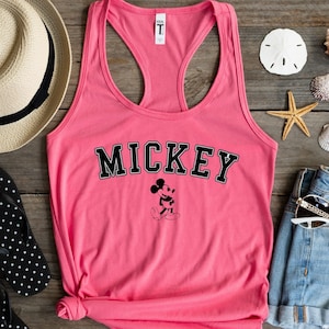Débardeur Mickey mouse pour femme, débardeur vacances disneyland disney, débardeur disneyworld, débardeur magique disney, chemise femme mignonne