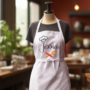 Customized Kitchen Apron, Baker Gift, Mother&#39;s Day Gift Apron, Custom Mommy and Me Apron, Personalized Apron, Cute Apron For Women Daughter