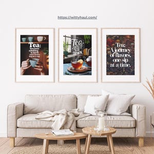 tea wall art, tea print, conceptual art, tea decor, tea art print, tea poster, tea lover, tea room, tea quotes, tea humor, cafe modern art