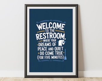 bathroom prints, bathroom art, bathroom wall art, bathroom decor, bathroom wall prints, funny bathroom art print, toilet humor decor