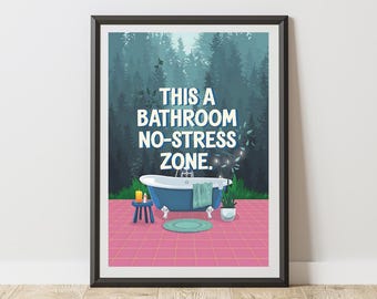 funny bathroom print, bathroom poster, funny bathroom poster, bathroom wall decor, toilet humor, shower poster, funny quote toilet wall art