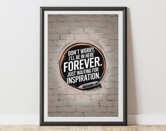 Funny Bathroom Quote Print: Toilet Humor Wall Art (Digital Download)