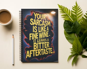 Funny Planning Notebook, Office Work Leaving Gift, Gag and Novelty Journal, Sarcastic, Witty Notebook for Colleague, Friend, Funny Gift
